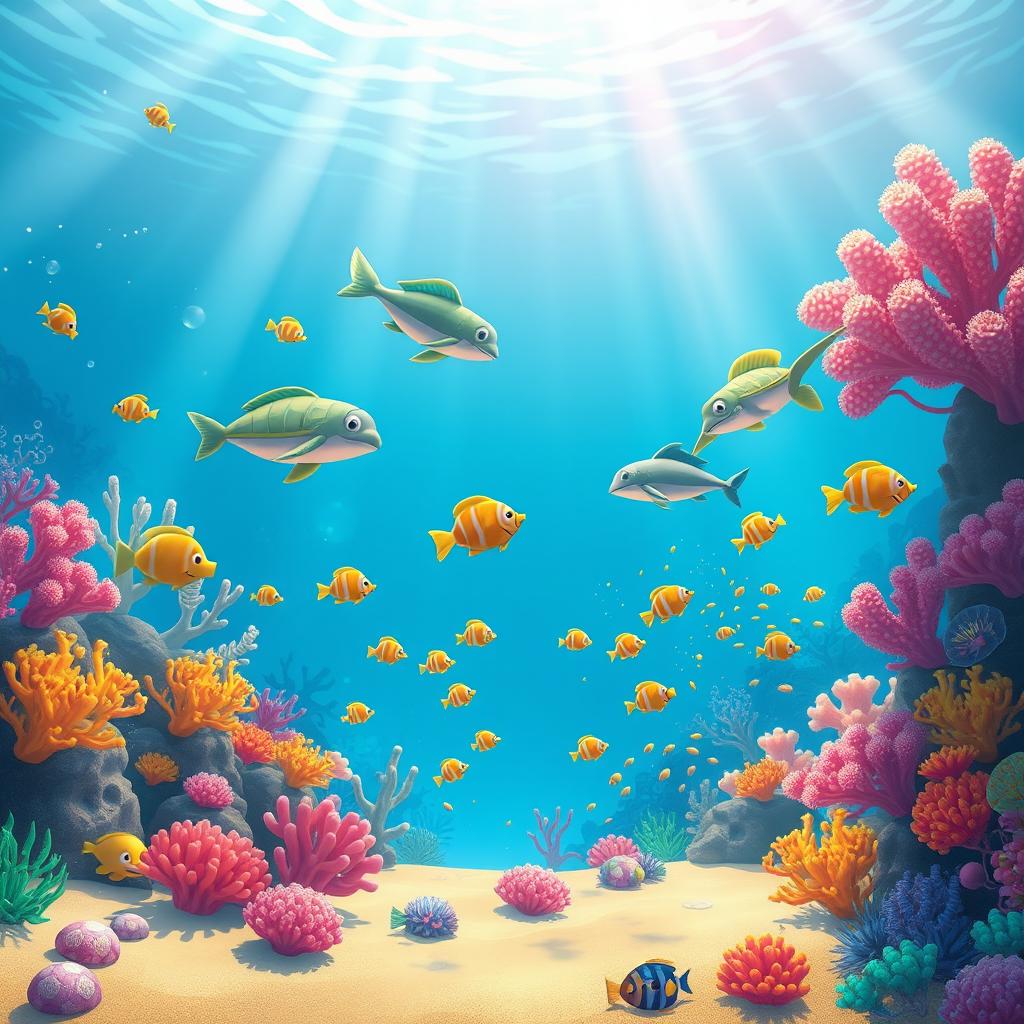 Enchanting Underwater Animation | Vibrant Marine Life Experience