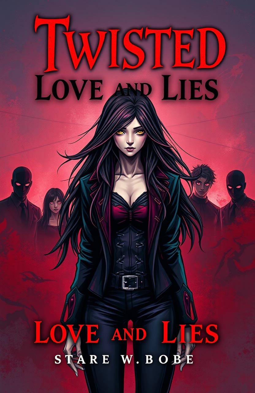 A striking book cover for 'Twisted Love and Lies'