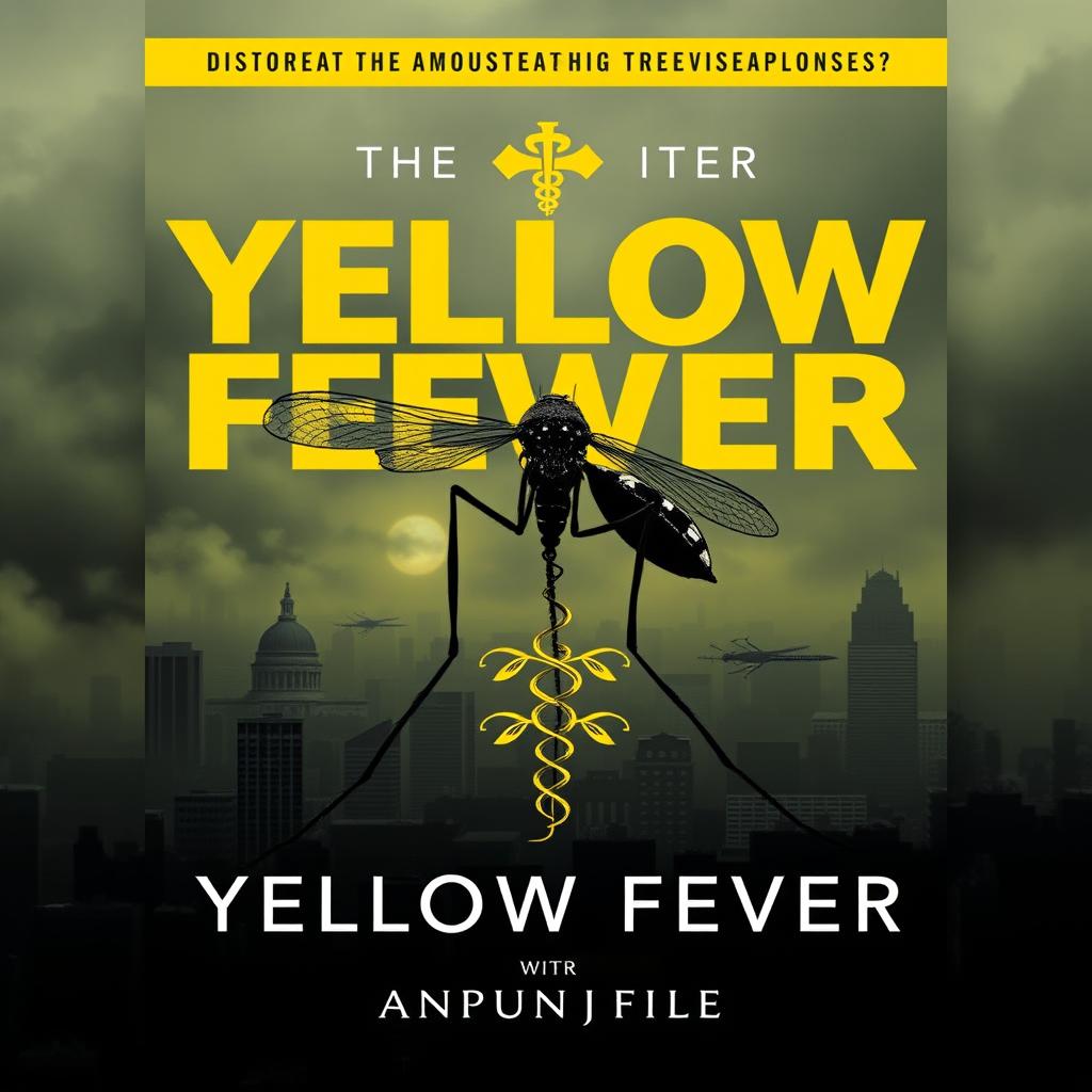 A gripping book cover illustrating the yellow fever epidemic