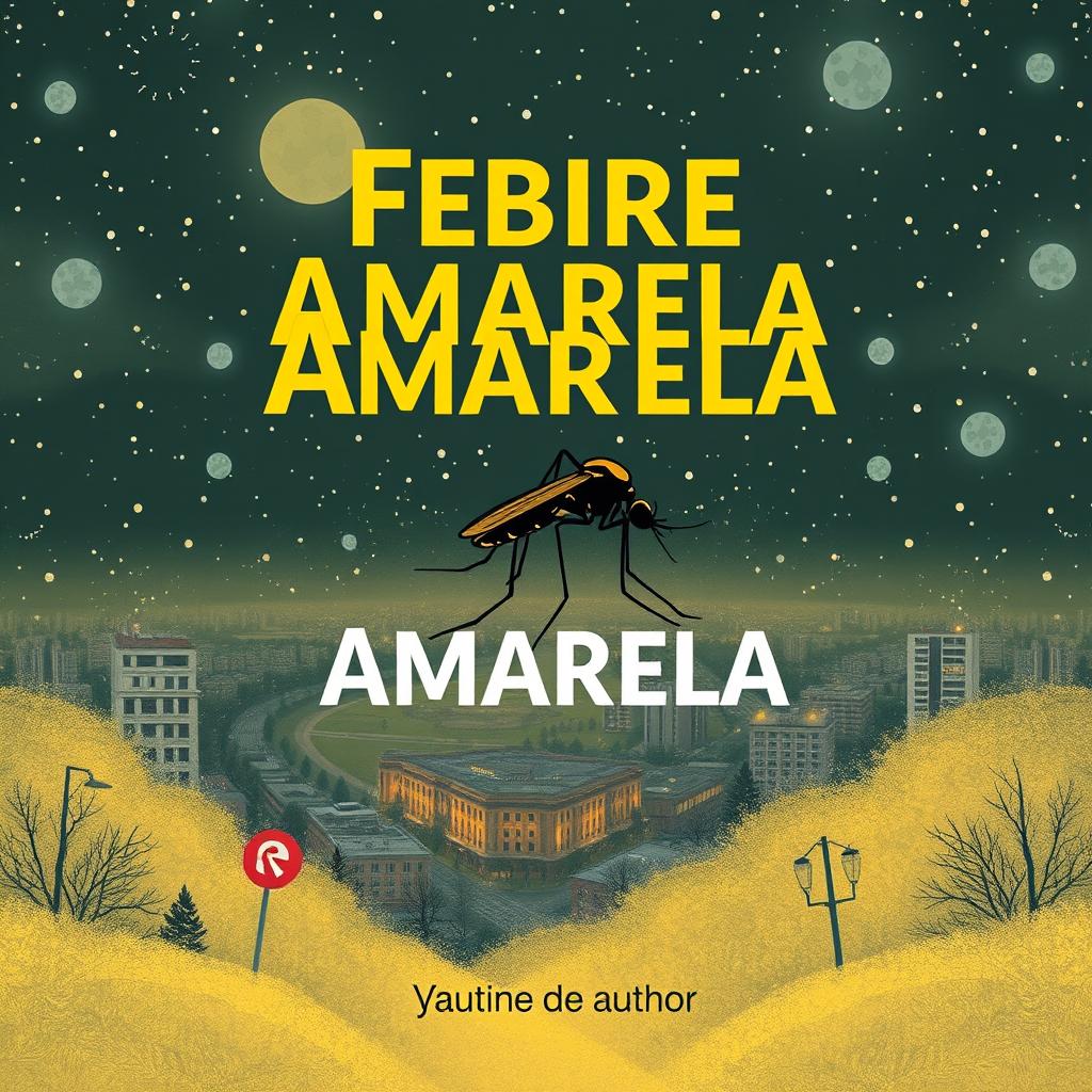Uma capa de livro envolvente que ilustra a epidemia da febre amarela