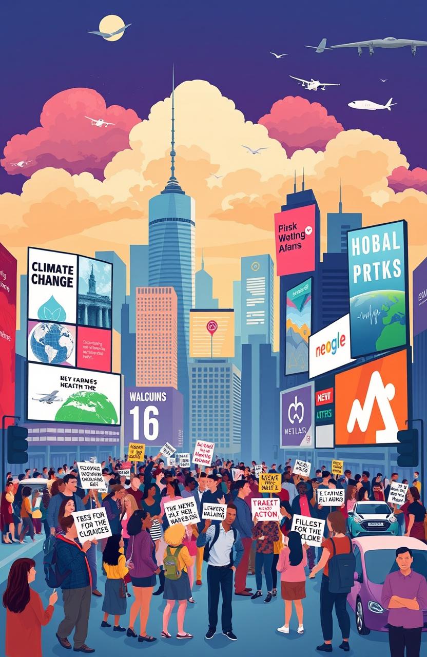 Visualize the Pulse of Today: Current Affairs Illustration