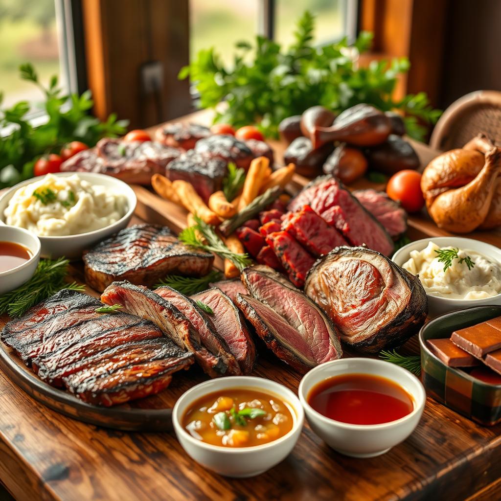 A dynamic and vibrant depiction of a carnivore diet emphasizing its benefits and deliciousness
