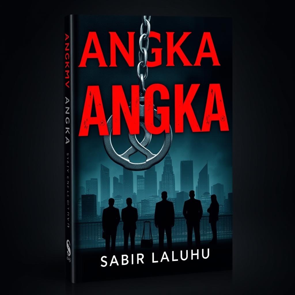 A captivating book cover design for a novel titled "ANGKA" by author Sabir Laluhu