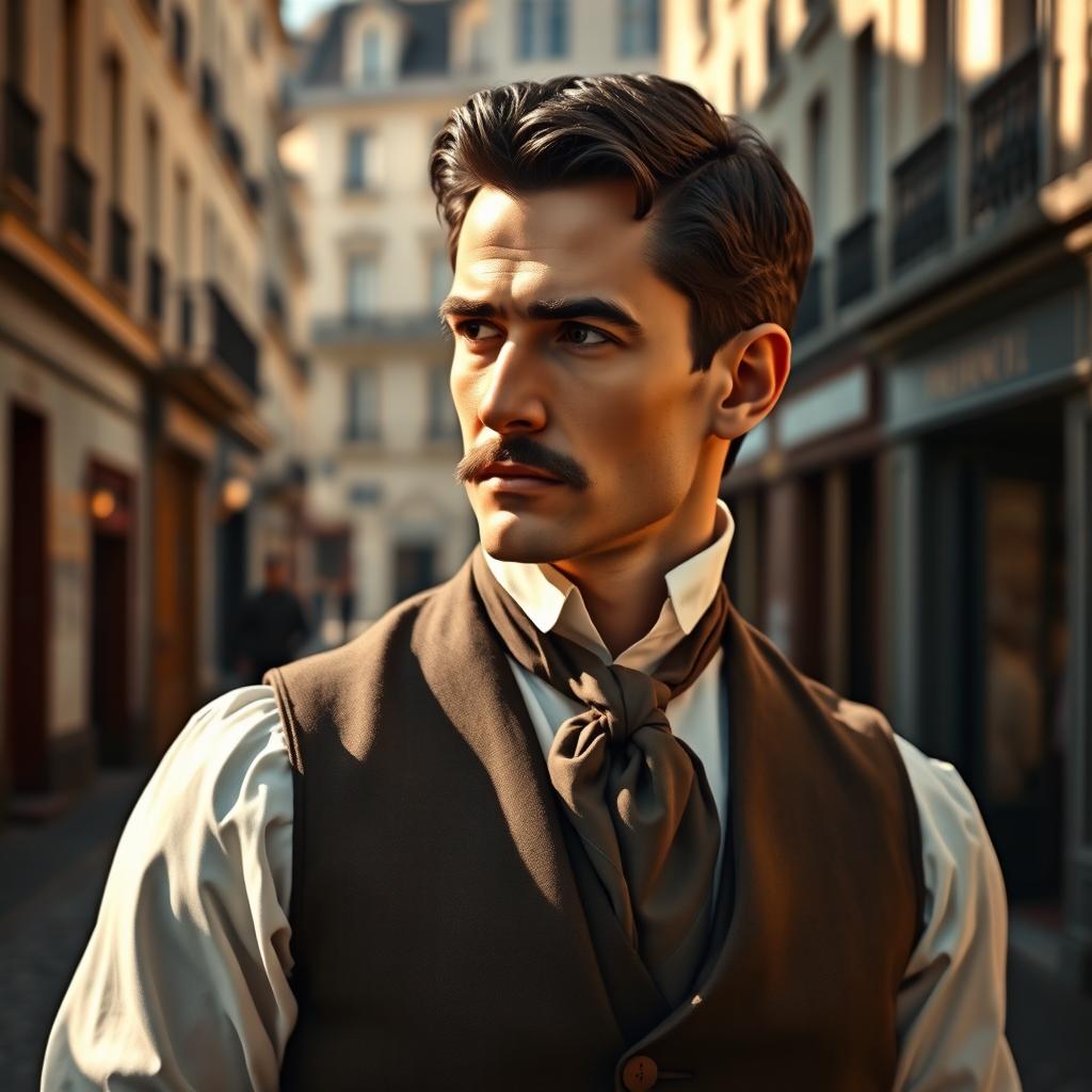 A portrait of Monsieur Loisel, a well-dressed man in early 19th century Paris