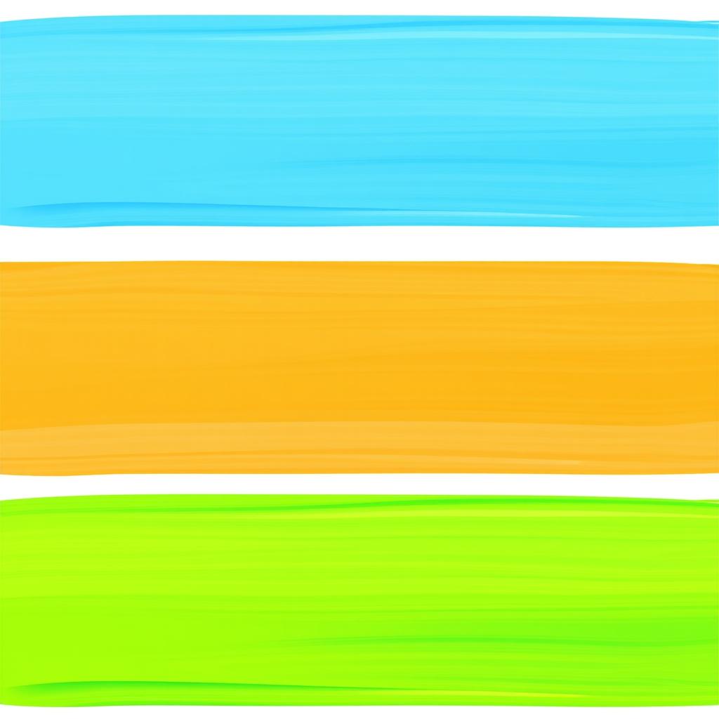 A vibrant page cover design featuring three horizontal stripes