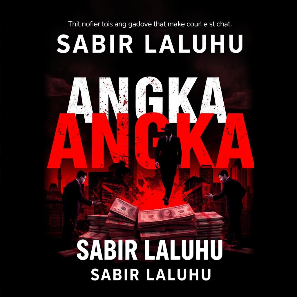 A captivating novel cover for the book titled "ANGKA" by Sabir Laluhu
