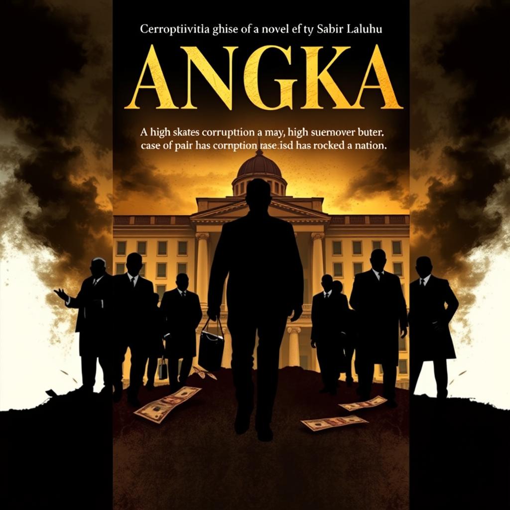 Cover design for a novel titled "ANGKA" written by Sabir Laluhu