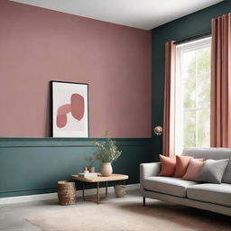 A compelling 3+1 wall color combination for interior design