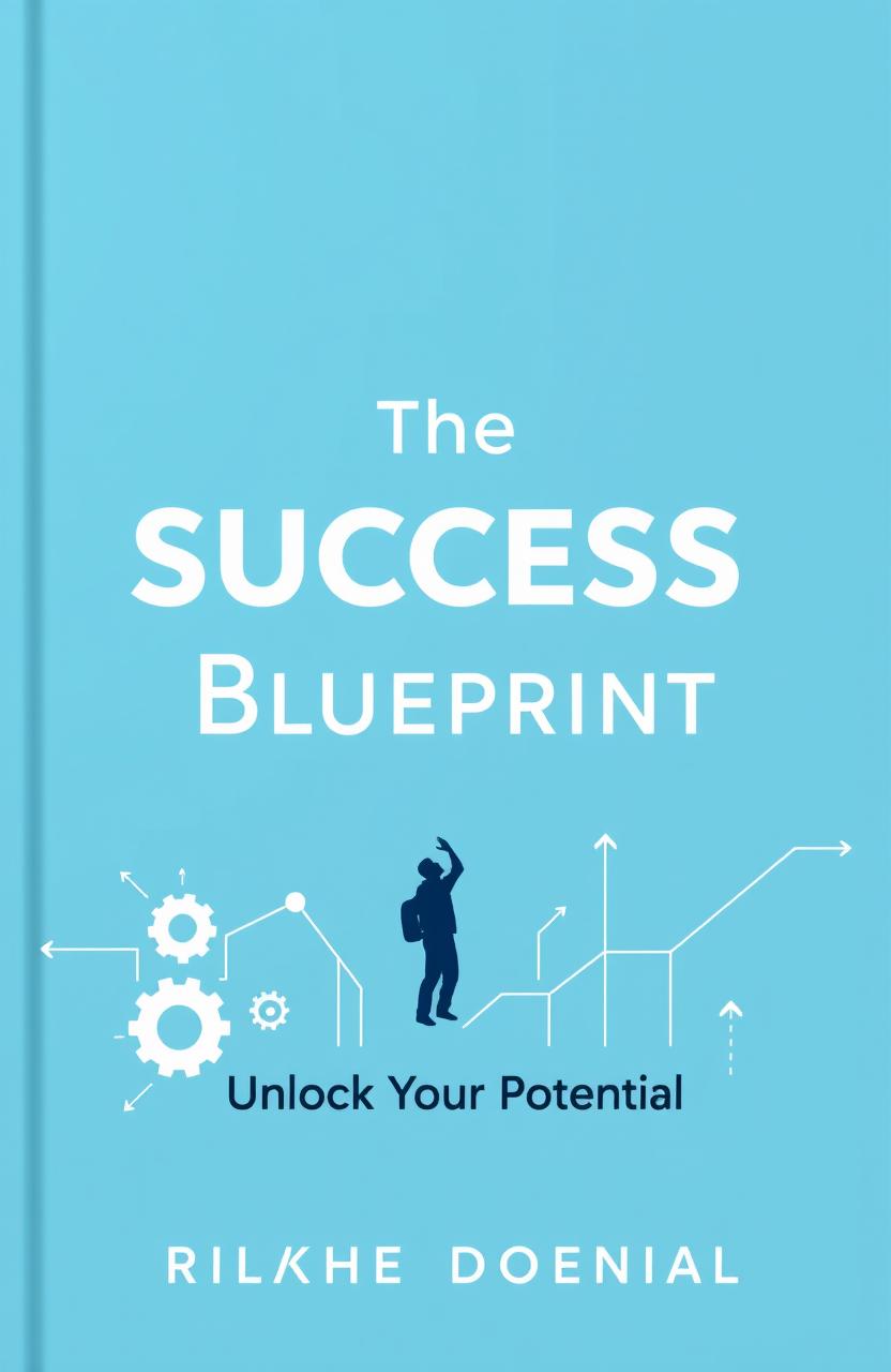 A visually appealing cover for a self-help book titled 'The Success Blueprint'