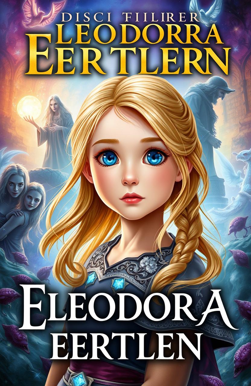 A captivating book cover for a fantasy novel titled 'Элеонора Бертлен'
