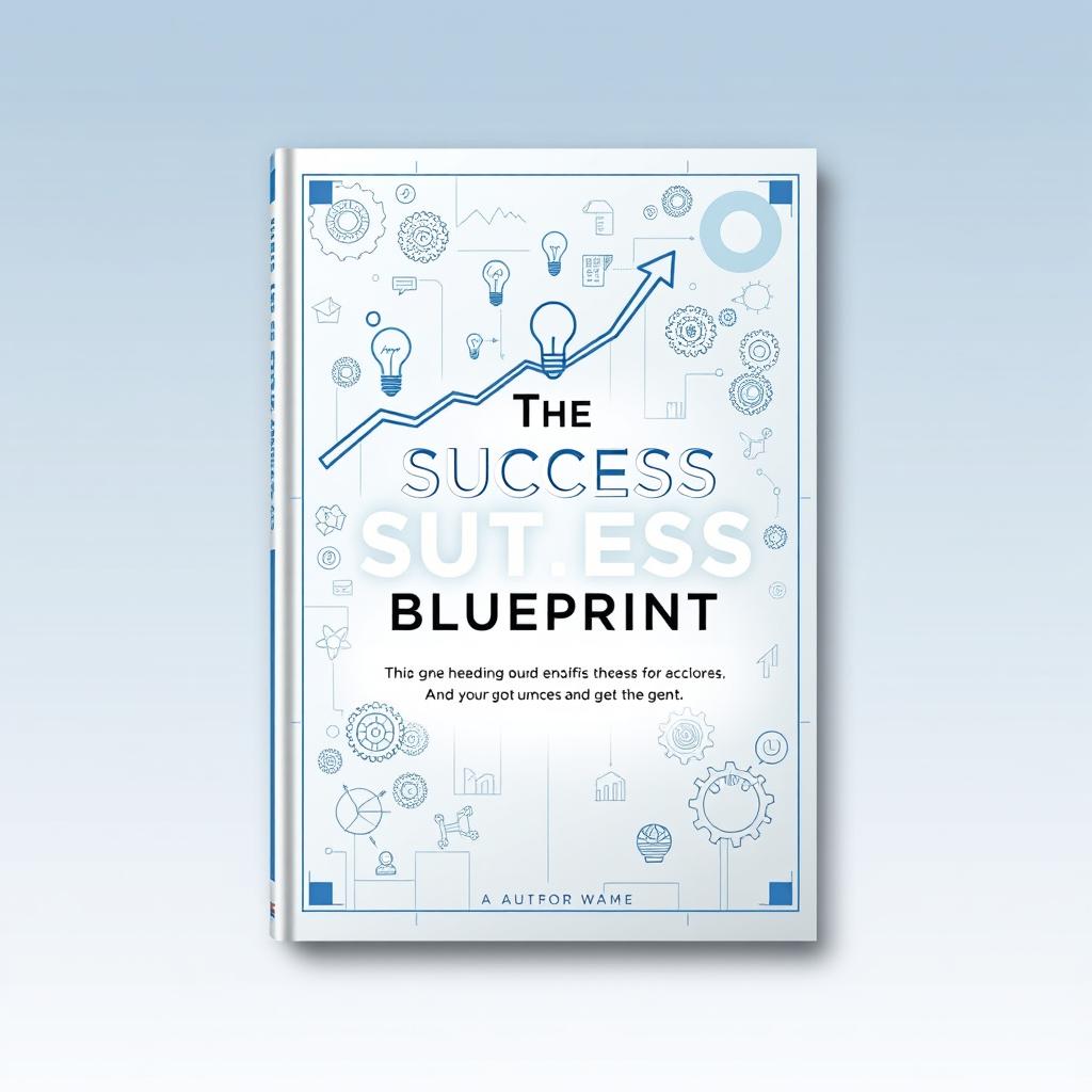 A captivating book cover design for a self-help book titled "The Success Blueprint"