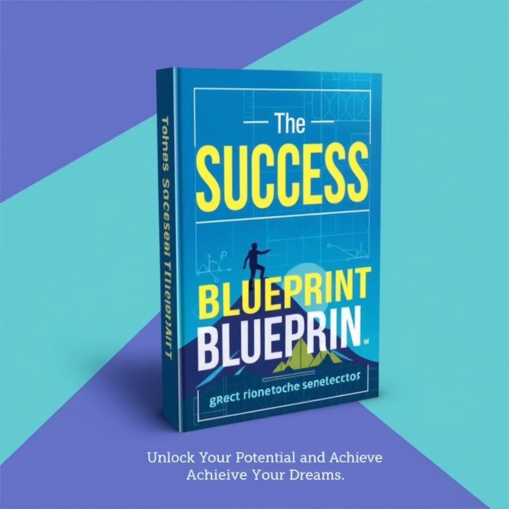 A visually appealing cover design for a self-help book titled "The Success Blueprint"