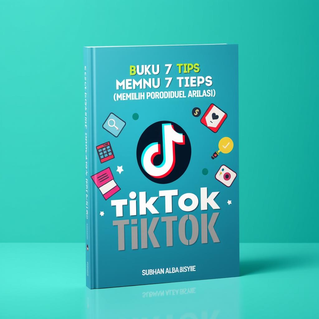 An attractive and modern cover design for a book titled 'BUKU 7