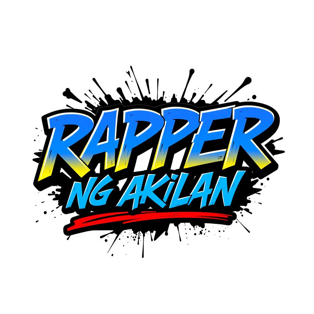 A stylish hip-hop themed logo that prominently features the words 'RAPPER NG AKLAN' in a bold, graffiti-style font