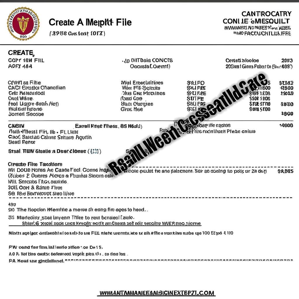 create a file