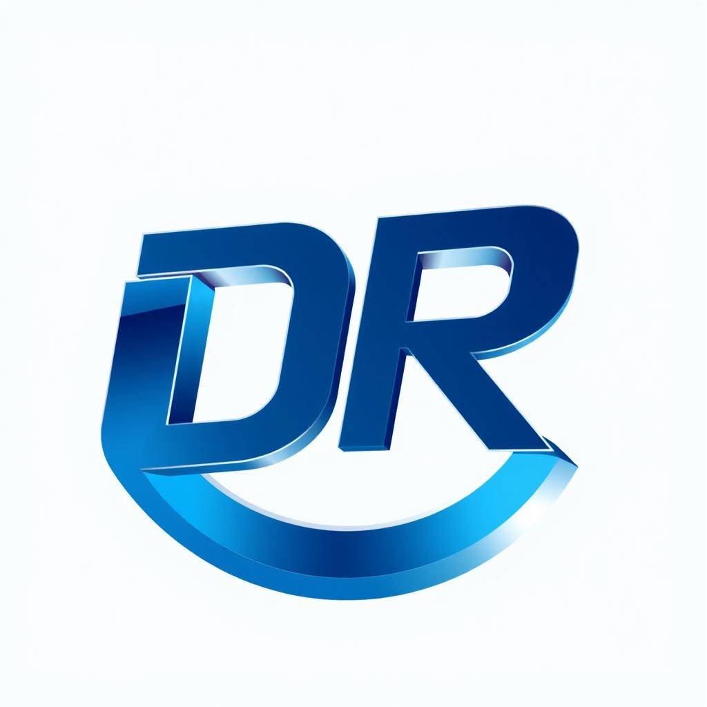 A modern and sleek logo featuring the letters 'DR'