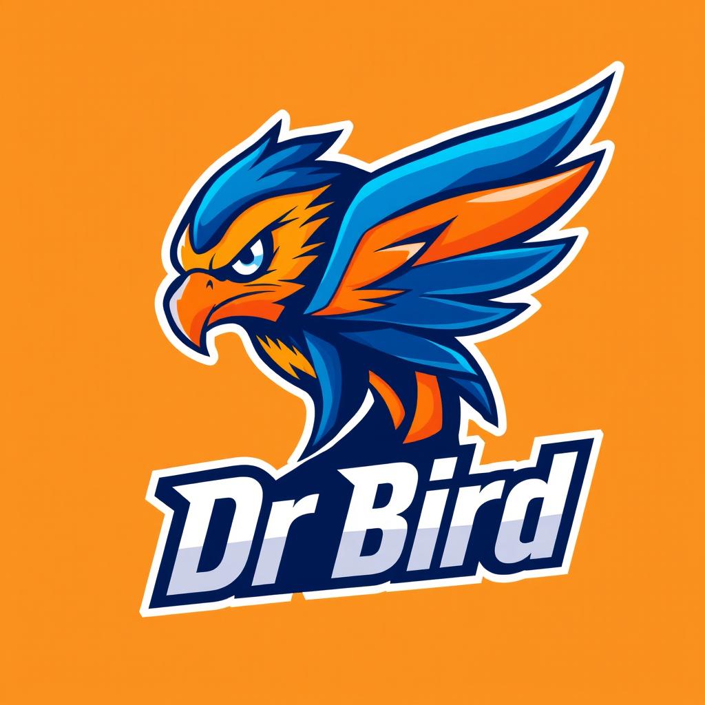 A dynamic esports logo featuring a stylized bird, emphasizing speed and agility