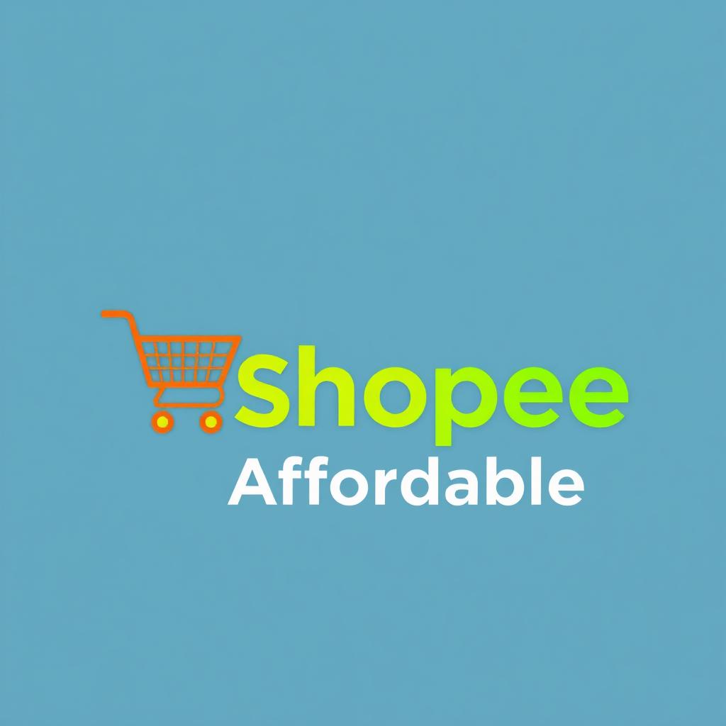 A visually appealing and modern logo design for 'Shopee Affordable'