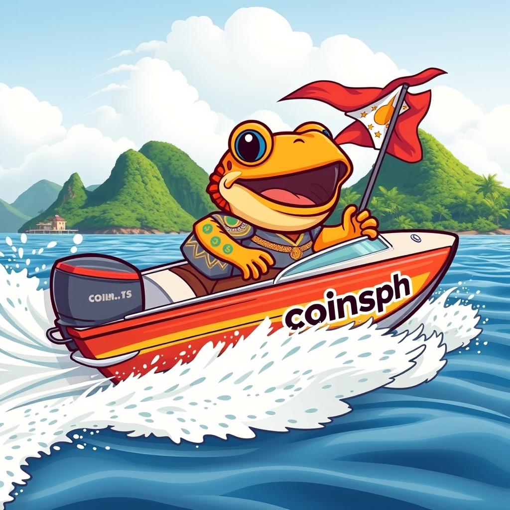 A lively and colorful logo of a turbo toad, designed in a cartoon style