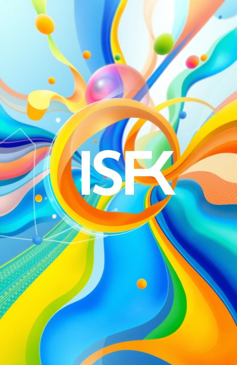 A dynamic and vibrant abstract representation of the concept "ISFK"