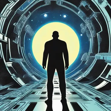 In the science fiction novel, the protagonist used a teleportation device to transport himself all the way to a distant galaxy.