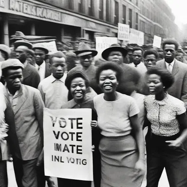 During the Civil Rights Movement, African Americans fought all the way for the right to vote and to end segregation.