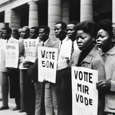 During the Civil Rights Movement, African Americans fought all the way for the right to vote and to end segregation.