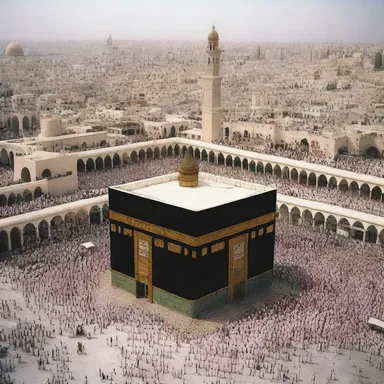 Pilgrims travel all the way to Mecca to fulfill their spiritual obligations.