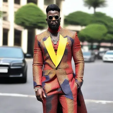 The trendsetter wore a bold and eccentric outfit that was all the way unique and eye-catching.
