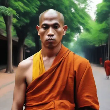 He followed his beliefs all the way and became a monk.