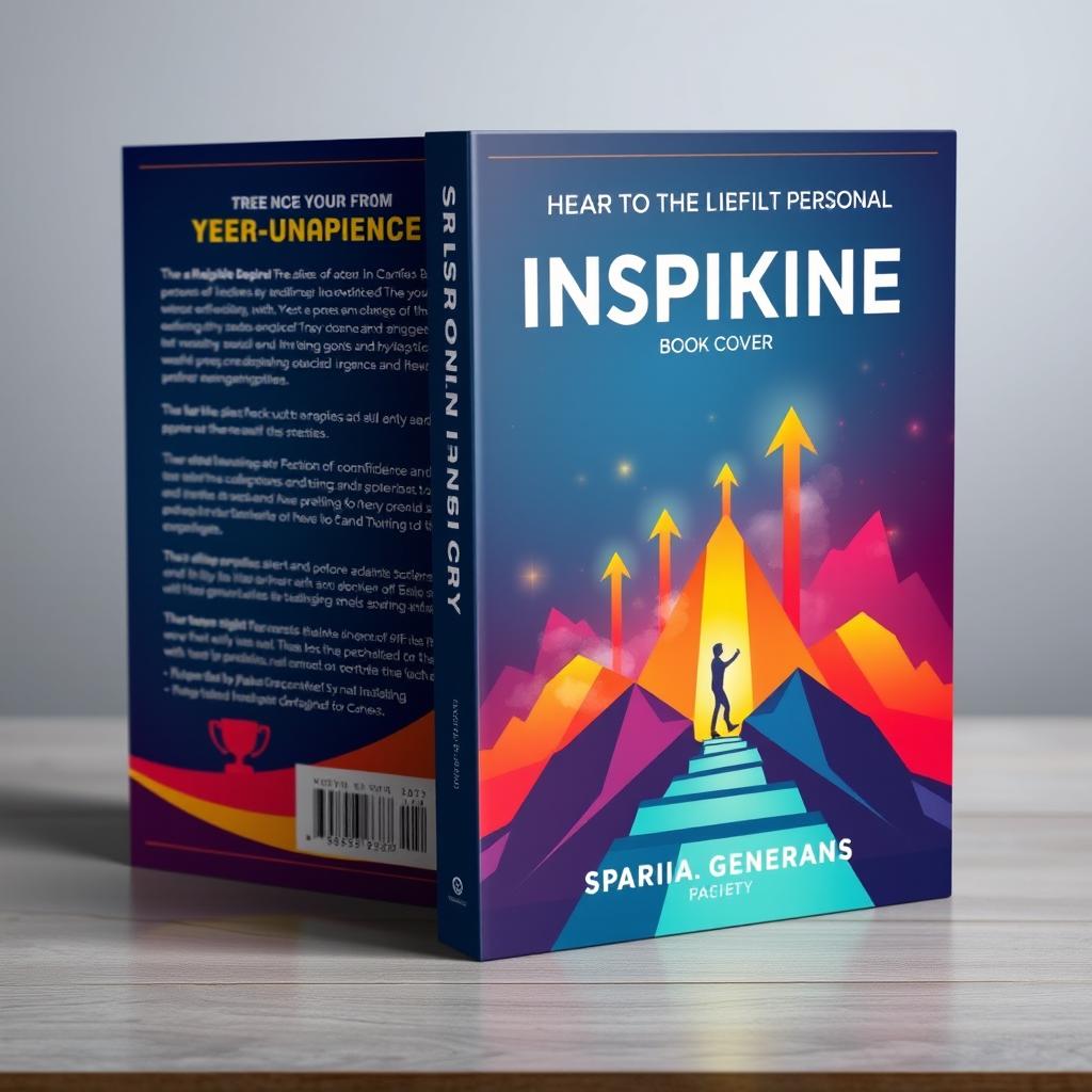 A modern and inspiring book cover design featuring vibrant colors and an attractive layout