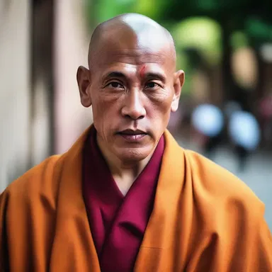 He followed his beliefs all the way and became a monk.
