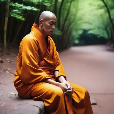 He followed his beliefs all the way and became a monk.