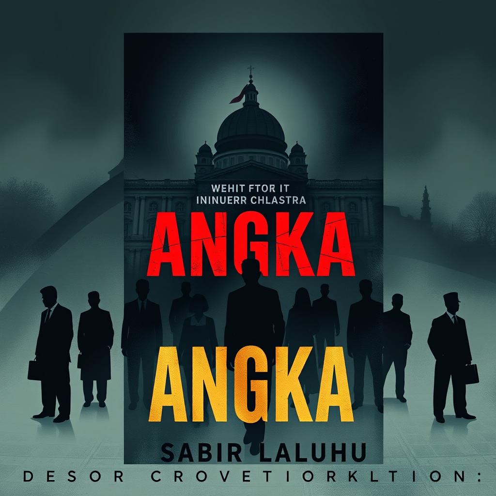 Design a captivating novel cover for "ANGKA" by Sabir Laluhu