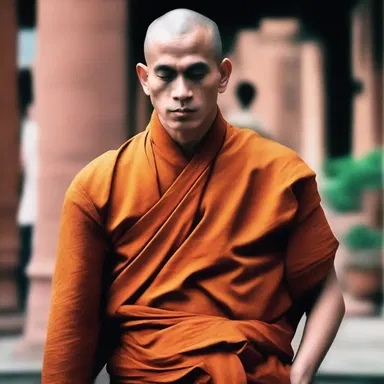 He followed his beliefs all the way and became a monk.