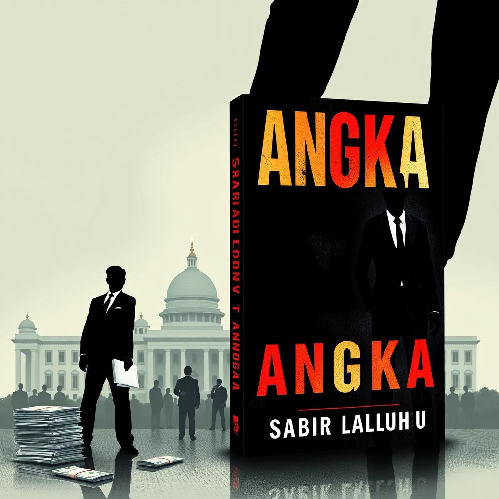 An impactful novel cover design for "ANGKA" by Sabir Laluhu