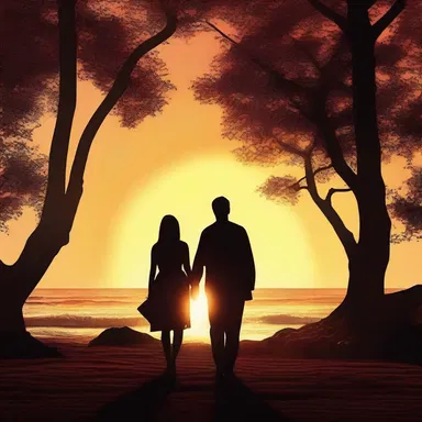 At the end of the movie, the couple walked off into the sunset, hand in hand and all together.