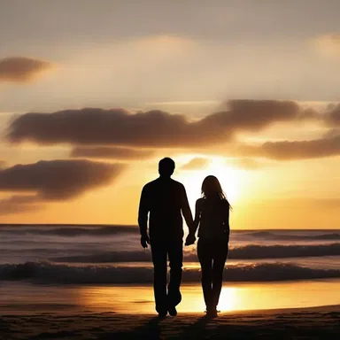 At the end of the movie, the couple walked off into the sunset, hand in hand and all together.