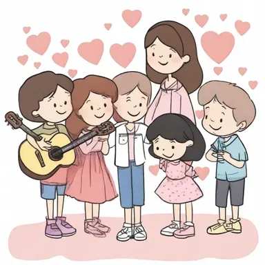 They all sang their favorite love songs all together.