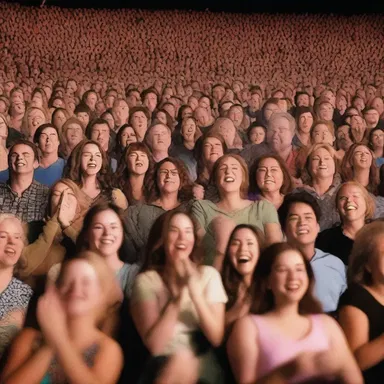 The audience cheered and clapped all together at the end of the movie.