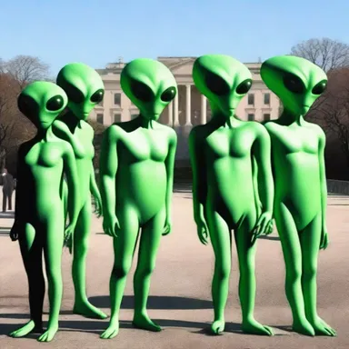 The aliens arrived on Earth and demanded to speak with the world leaders all together.