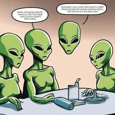 The aliens arrived on Earth and demanded to speak with the world leaders all together.