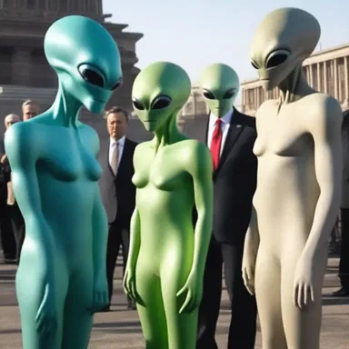 The aliens arrived on Earth and demanded to speak with the world leaders all together.