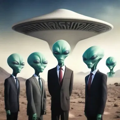 The aliens arrived on Earth and demanded to speak with the world leaders all together.