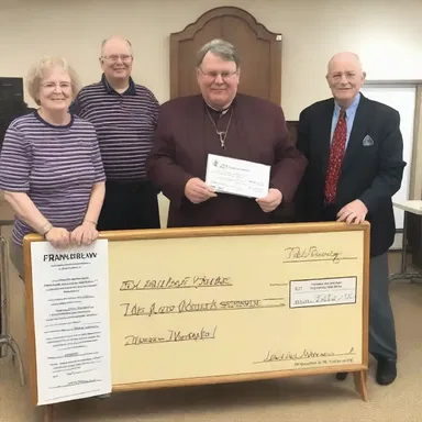 The church raised $10,000 in donations, all told.