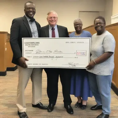 The church raised $10,000 in donations, all told.