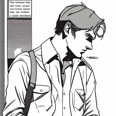 The protagonist in the novel always had an all-day sucker in his pocket.
