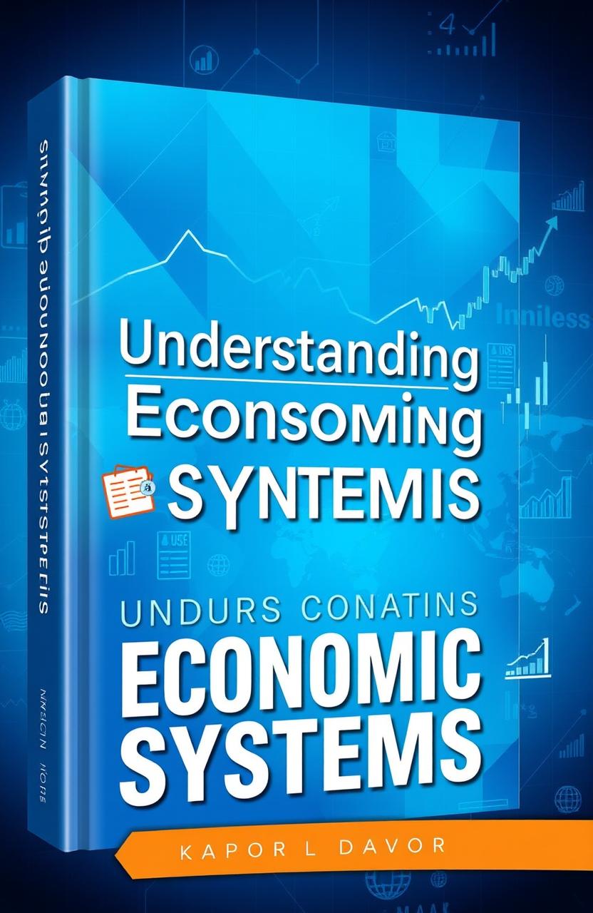 A visually striking book cover design focusing on the theme of economic systems