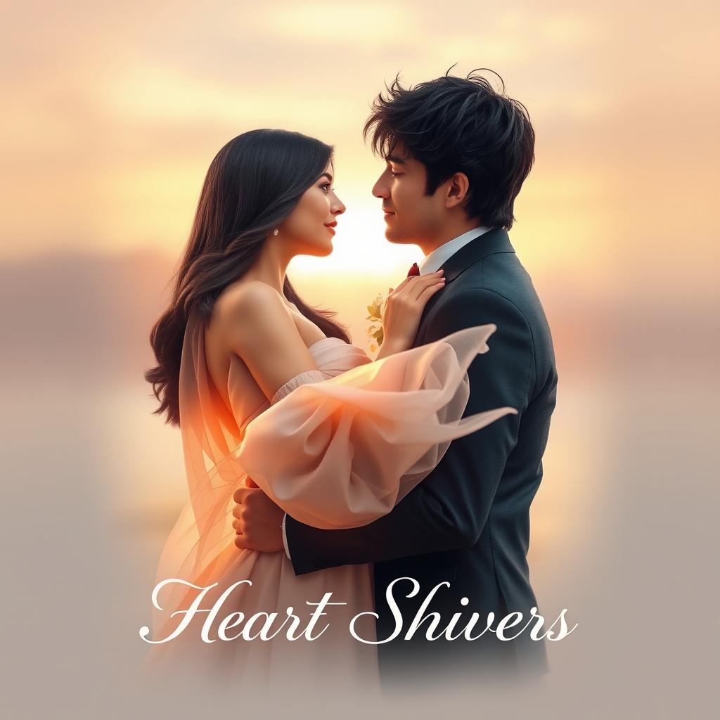 A romantic movie poster titled 'Heart Shivers'