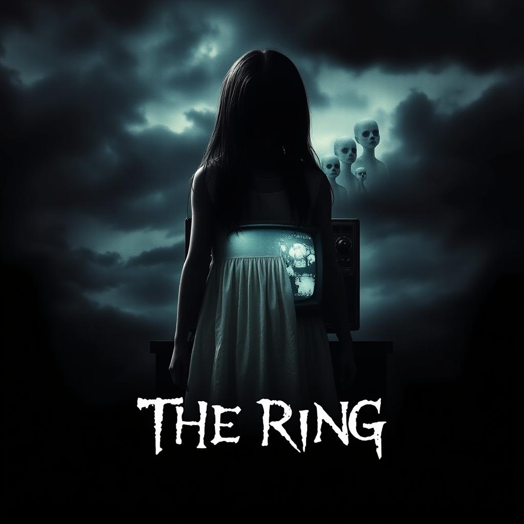 A horror movie poster titled 'The Ring'